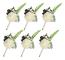 Blomsterskum Corsage Bröllopsblommor För Bröllop (Vit, 6-pack)
