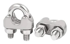 /EA/Wire Rope Clip Kabelklämma 304 Rostfritt Stål U-Bult Sadel Fäste