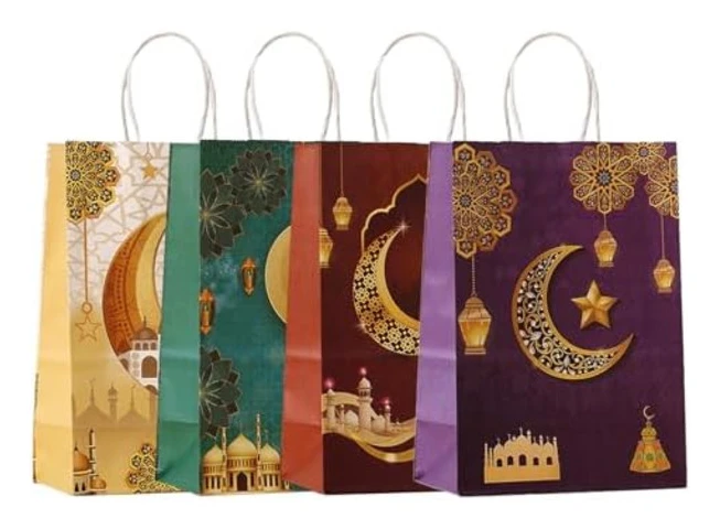 4 st Ramadan & Eid Presentpåsar i papper Multipack, Små Ramadan Eid Ramadan Eid