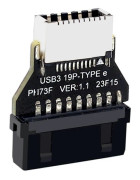 USB3.0 19Pin/20Pin till TYPE-E Konverter Adapter Chassi Frontpanel TYPE C Plug-in Port för Datormoderkort