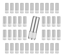 48 st 20x6mm Hyllbärare, Hyllstift, Cylindriska Hyllstift, Silverfärgade Glashyllstift, För Kökskåp Bokhylla,A