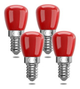 E14 röd LED-lampa 3W E14, dekorativ röd E14 LED-lampa, 25W ersättning