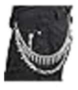 /EA/ 2 st Byxkedja Punk Spik Länk Fickkedja, Kedjor för Plånbok, Byxor, Jeans, Goth Tillbehör Män och Kvinnor