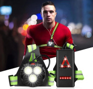 /EA/USB-uppladdningsbar löplampa, löplampa, vattentät, för J