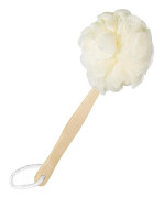 /EA/ Långskaftad Loofah Ryggskrubbare Bad Dusch Svamp Borste Kropp
