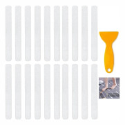 /EA/48 st Anti-halk klistermärken Badrum Anti-halk remsor Transparent Dusch Anti-halk remsa med skrapa