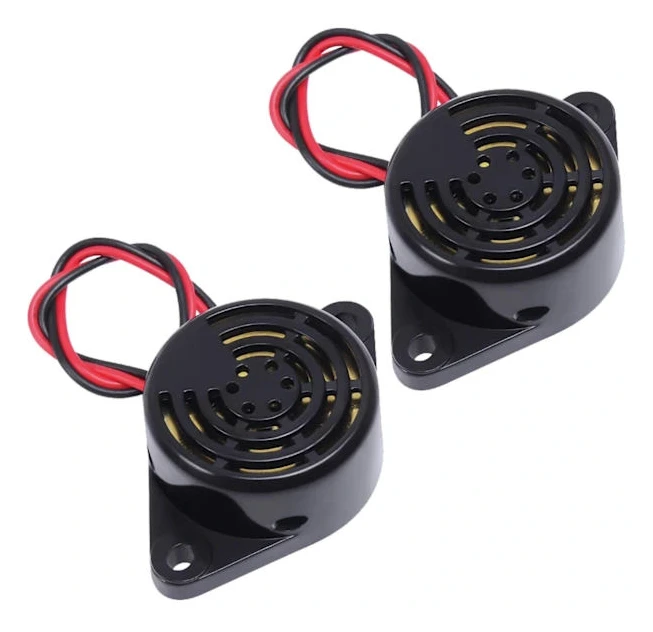6 st Sommarlarm Elektronisk Pip Summer DC 3V 12V 24V Aktiv Piezo Summer 100dB Tonlarm Ringer Kontinuerligt Ljud