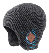 /EA/Bluetooth-mössa med hörlurar, Trådlös vintermössa med inbyggd mikrofon och stereohögtalare Grå