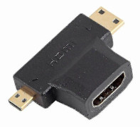HDMI Hona Till Mini + Micro HDMI Hane Adapter