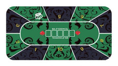 Bärbar Pokermatta Bordsyta Ljudreducering Pokerbordslayout För Kortspel
