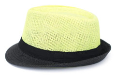 Tvåfärgad hatt