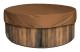 Runt poolskydd solskydd för pool, vattentätt skydd för spa, 190T för utomhusbadkar,——Brun 190×30cm