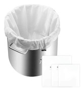 Pressduk för fruktpress, 3-pack nötmjölkspåsar, återanvändbar silduk med dragsko, 2 storlekar, för filtrering, mjölk, juice
