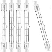 5-pack R7S Halogenlampa 118mm 100W 230V, R7S Halogenstav 118mm, R7S Halogenlampa Dimbar Halogenstavlampa för Byggstrålkastare, Arbetslampa (LGL)