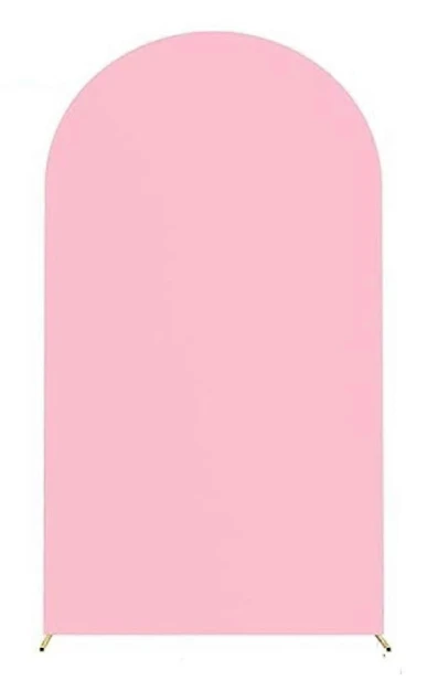 Typ C 6FT 80x180cm U-Formad Bakgrund Båge Ram Ställ Elastiskt Överdrag för Bröllopsceremoni Födelsedag (FMY) Multicolor Style D