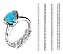 /EA/Ringstorleksjusterare Ringskyddsklämma Osynlig Åtdragare Transparent Storleksändrare För Lös Ring (4st, Transparent Färg)