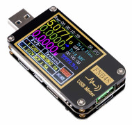 USB-testare, PD-trigger voltmeter, USB 3.0 spännings- och strömtestare, DC 4-24V 6.5A USB C multimeter, PPS laddningskapacitetstestare QC2.0 3.0 FNB48