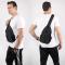 /EA/Crossbody Sling Ryggsäck Slingväska Resa Vandring Bröstväska Dagryggsäck (Mörkgrå)