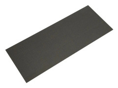 /EA/3K Matt Kolfiberlaminatplatta Twillvävd Kolfiberskiva för DIY-hantverk CNC-gravyr 100x250x1,0 mm / 3,9x9,8x0,04 tum