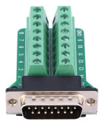 2 st DB15-G2-00 DB15 till kopplingsplint hane kontakt Nitningstyp