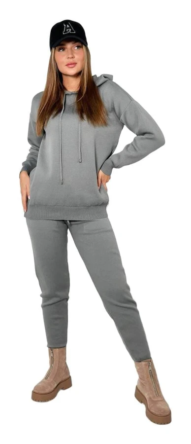 Tröjaset: Sweatshirt + Byxor, mörkgrå
