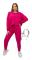2-delat set: sweatshirt + fuchsia byxor
