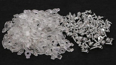 /EA/100 st Monteringsfästen 10mm Fästklämma För 5050 LED Strip Ljus Med Skruvar