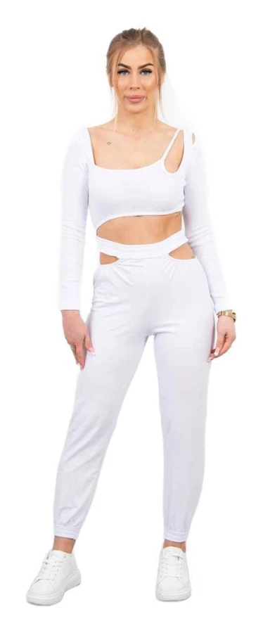 Set med blus och vit topp