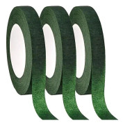 /EA/Rullar Floristtejp, 12mm Bredd Blomstertejp Buketttejp, 30 Yards/Rulle Mörkgrön Blomstertejp