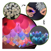 LED-upplysta ballonger, 500 st Mini runda LED-ballonger Vattentäta Mini LED-partyljus Mikroljus för papperslyktor Glödande ballonger Födelsedagsfest