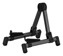 Black Foldable Electric Guitar Stand Non-slip Stable Performance Ukulele Stand