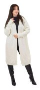 Ecru Hooded Cardigan Tröja