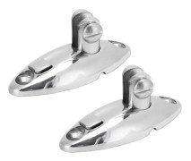 2-pack snabbkoppling toppsväng däckgångjärn rostfritt stål spegelpolerat båtdäck hårdvara för yacht trailer lastbil