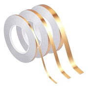 Rullar Dekorationsband Självhäftande Guldtejp Metalliserad Polyesterfolietejp Guld Washi-tejp för Accentväggdetaljer Grafisk Bil- och Båtemblem