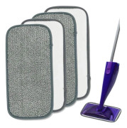 /EA/ 4 st 30*15cm Återanvändbara Moppdynor Absorberande Plattmoppdynor Tvättbara Maskinbytesrefiller Spraymoppdynor