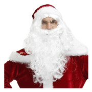 /EA/Tomte skägg peruk set Tomte cos vit skägg peruk Jul morfar