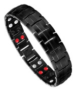 /EA/Magnetiskt armband för män, titanstål, magnetiskt armband med dubbelrad