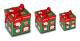 Rutigt mönster, julklappsbox med band - presentinslagning