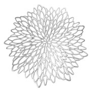 /EA/6 Runda Silver Bordstabletter, Ihåliga Vinyl Bordstabletter för Kök