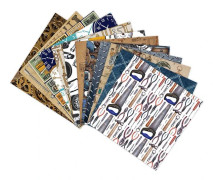 Scrapbookingpapper Machinery Industry – 12 ark med industriella motiv