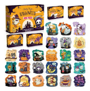 Halloween Nedräkning 24-Facks Överraskningspaket Adventskalender Pussel Leksak