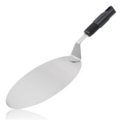 Pizzaspadar - 25 cm Rund Pizzalyftare i Rostfritt Stål Pizzaspade Perfekt Lyftare för Bakning på Pizzasten, Ugn & Grill