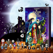 24-dagars Halloween adventskalender, nyckelring, julgransdekoration present A