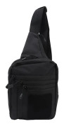 /EA/2024 Militär bröstväska Vattentät Multifunktionell Unisex Oxfordtyg Nylon Resväska Sling Ryggsäck för Cykling Svart