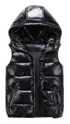 Sliktaa Unisex Blank Vattentät Ärmlös Jacka Lättviktsdunväst Svart M Black M