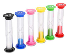 Sandtimer, 6 st Färgglada Timglas 30 sek / 1 min / 2 min / 3 min / 5 min / 10 min Sandklockor, Sandglas_yux