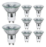Paket med 8 Gu10 halogenlampor 35w,220v Gu10 halogenspotlightlampor2800k varma med