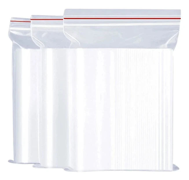 /EA/Transparenta plastpåsar - Zip-påsar - Självförslutande påsar - Påsar med