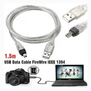 För Mini DV MiniDV USB Datakabel Firewire IEEE 1394 HDV Videokamera Till Redigering PC 2024-Ny (FW)