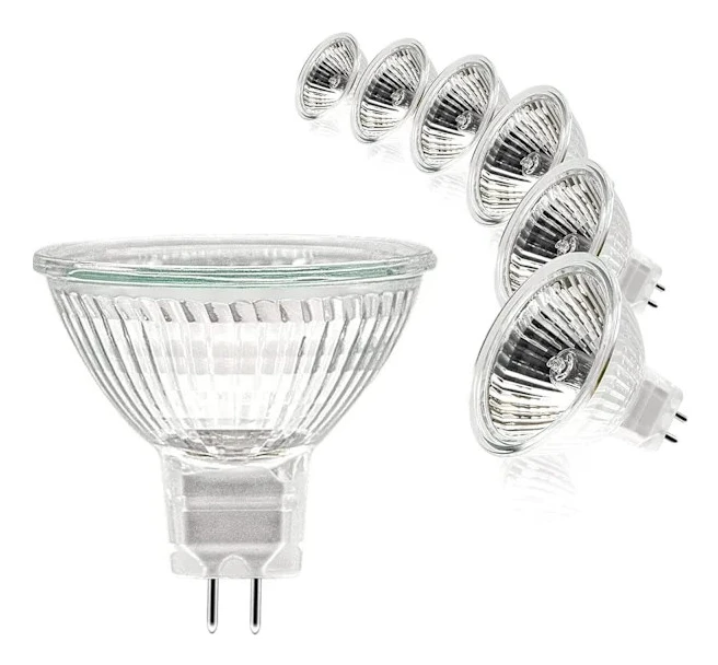 MR16 Spot Light Bulb, 12V 20W Bulb, GU5.3 Bulb Dimmable MR16 Bulb, 2-Pin Halogen Bulbs Warm White 2700K, 6-Pack